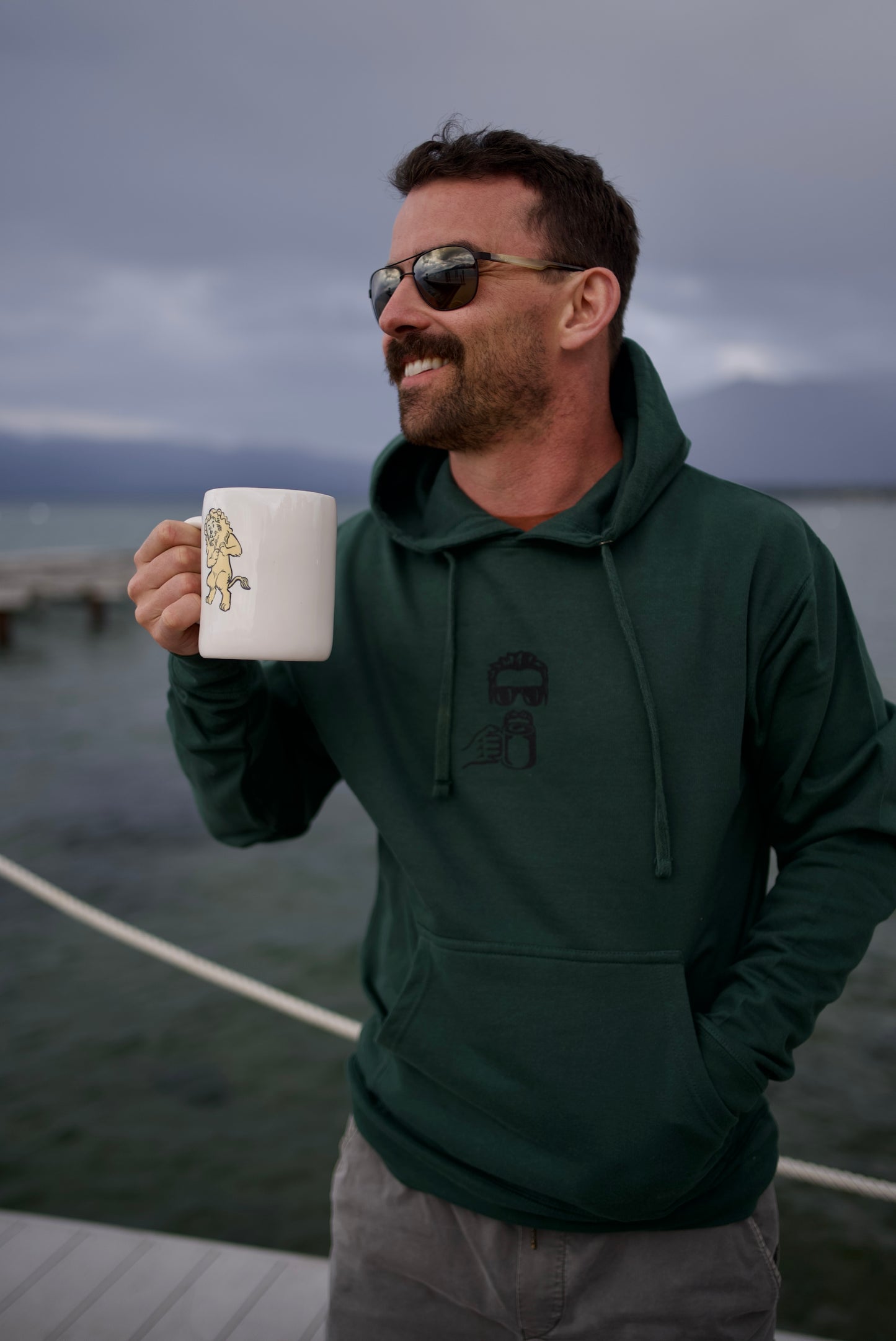 Off the Cuff Hoodie - Forest Green