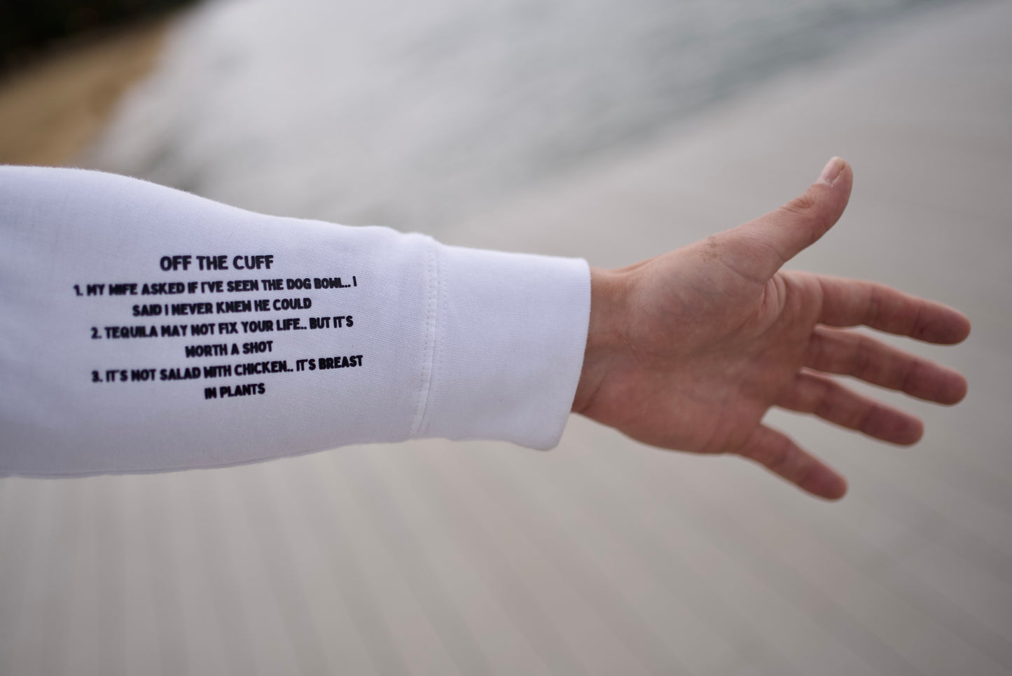 Off the Cuff Hoodie - White