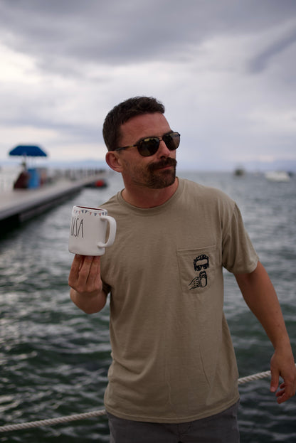 Dock Tok Tee- Khaki Green