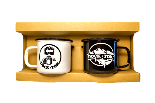 Two on the Dock Camping Mugs